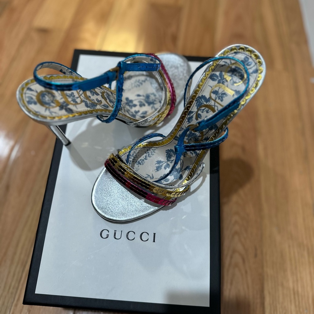 Gucci Colorful Strappy Women's Sandals